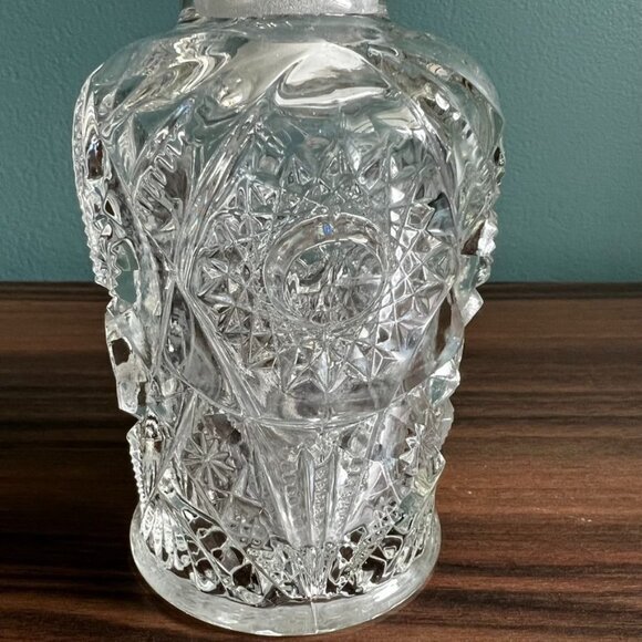 Antique 1915 Perfume Bottle Decanter Cut & Etched Glass Martec Mekee Brothers - Picture 9 of 16